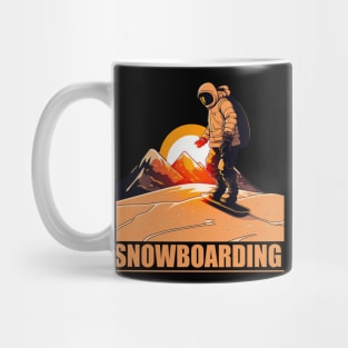 snow boarding Mug